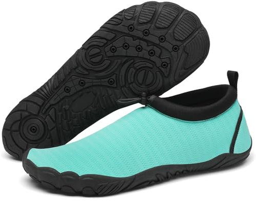 Mishansha Herren Damen Badeschuhe Atmungsaktiv Schnell Trocknend Aquaschuhe Unisex Sommer Wasserschuhe für Outdoor Sports, Celeste 40 EU