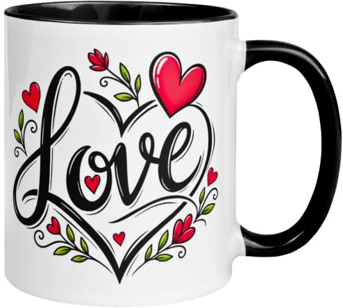 Love Tasse | Meine Liebe zu dir ist grenzenlos | Ich liebe Dich Geschenk | Geschenkbecher Verliebte Partner Partnerin Freund Freundin Ehefrau Ehemann Hochzeitstag Valentinstag Jahrestag