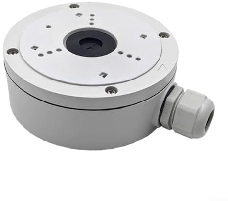 Dome-Kamera Anschlussdose 1280S Aluminium Legierung Innen Außen Montagebox Wetterfest Schnelle Installation Kabelmanagement Vielseitig Einsetzbar Verbesserte Schutz 135X135x52mm Grau