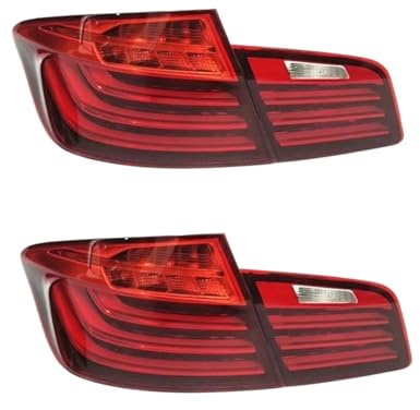 Briyxoi Bremslicht Rücklicht für BMW 5er F10 F18 520LI 523LI 525LI 528LI 530LI 535LI Auto-Rücklicht-Montage Rücklichtbirne(Left outer,2014-2017)