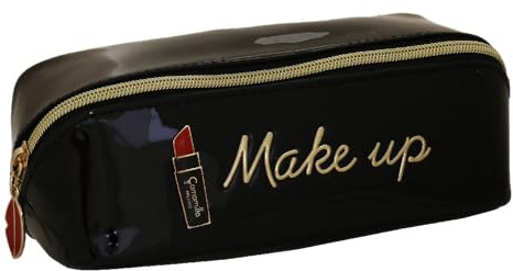 Camomilla Milano Astuccio Make-Up Donna, Collezione Make Up, Misura M, Colore Nero