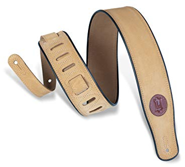 Levy's Leathers Gitarrengurt (Veloursleder) goldbraun, standard, MSS3-TAN