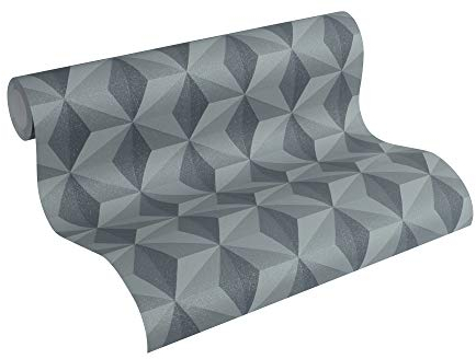 Papier Peint 3D New Life A.S. Création Papier peint intissé 10.05 m x 0.53 m Noir Fabriqué en Allemagne 962552 96255-2