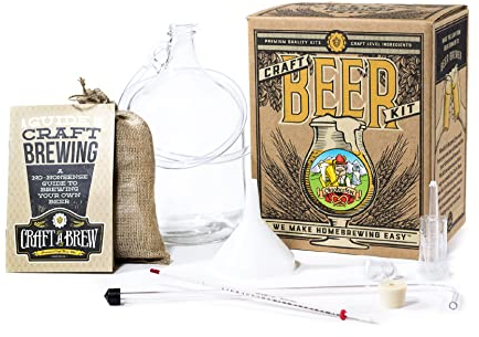 Craft A Brew Cerveza Oktoberfest; Kit para Hacer Cerveza; Haz tu Propia Cerveza Artesanal; Equipos y Suministros Completos; Kit de elaboración de Cerveza casera de Inicio; 1 galón