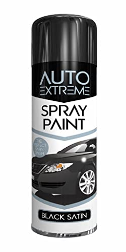 250ml Auto Spray Paint Black Satin 1910 Spray Can Household Car Van Bike Aerosol Paint (1 Pack)