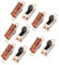 sourcingmap 10pcs 3 Posizione 8P DPDT a pannello Micro Slitta interruttore chiavistello interruttore basculante
