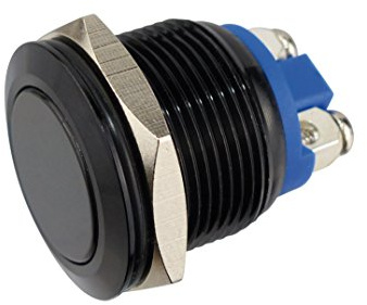 Sintron Connect Aluminiumtaster 19 mm 1 x Schliesser schwarz Tastkopf flach