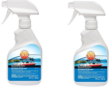 303 jhFGWI (30305) Marine UV Protectant Spray for Vinyl, Plastic, Rubber, Fiberglass, Leather and More Dust and Dirt Repellant - Non-Toxic, Matte Finish, 10 Fl. oz., 2 Pack