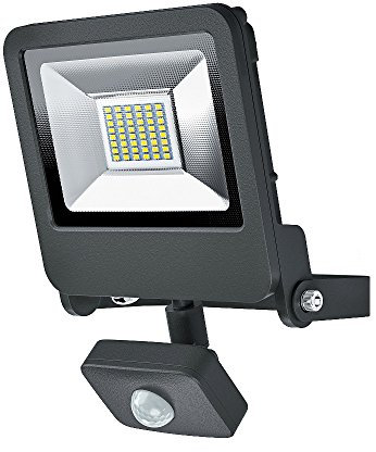 OSRAM - Projecteur Extérieur LED ENDURA FLOOD - Détecteur de Mouvement - Etanche IP44 - 30W - 2400 lumen - Orientable 180° - Blanc chaud 3000K - Gris Anthracite