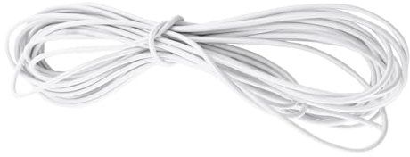 Corde élastique élastique Solide de 10 mètres, Cordon de Choc pour Bricolage, Fabrication de Bijoux artisanaux, Fixation de Verrouillage (Blanc)