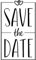 Rayher 29202000 Stempel, Motiv: Save the Date, 5 x 8 cm, Textstempel für Hochzeit, Taufe, Kommunion, Geburtstag, Party, zum Gestalten von Einladungen, Holzstempel Butterer