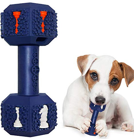 Hswaye Dog Chew Toys for Aggressive Chewers,Food Grade Non-Toxic Dental Pet Toy,Tough Durable Indestructible Dog Toys for Small Dogs.Blue（8IB-15IB）