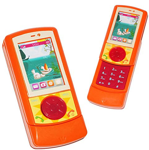 alles-meine.de GmbH elektrisches Handy mit Sound - die Eiskönigin - Frozen - Schneemann Olaf - für Kinder/Jungen & Mädchen - Auto Spielzeughandy/Kinderhandy orange - Spie..