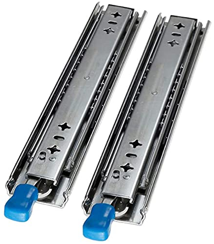 Heavy Duty Drawer Slides Schiene Schublade Vollauszug Kugellager Teleskopschiene 3-Teilige Schubladenschienen, Für Schubladen (1 Paar),58in=1450mm