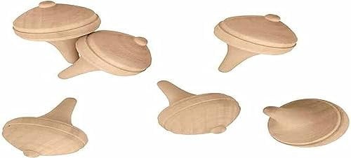 Artemio Set von 6 Holzspindel - 3,5 x 4,5 cm
