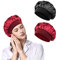 URAQT Schlafmütze Satin Bonnet, 2 Stück Atmungsaktive Schlafkappe Nachtmütze, Verstellbare Sleep Cap für Locken, Weiche Kopfhaube Schlafhaube Seide mit Gummizug für Damen Mädchen Schlafen