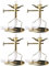 Zerodeko 4 Stücke Öl Lampe Docht Halter Butter Lampe Schwimmende Dochte Buddhistische Ghee Lampenhalter Öl Lampe Dochte Scheibenbrenner Buddhistischen Altar Lieferungen
