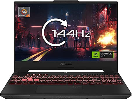 ASUS TUF A15 FA507NV 15.6” Full HD 144Hz Gaming Laptop (AMD Ryzen R7-7735HS, NVIDIA GeForce RTX 4060, 16GB RAM, 512GB SSD, Windows 11, 90Whrs Battery)