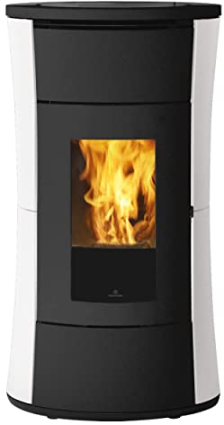 EdilKamin 812330_1 Cherie 9 EVO Pelletofen Stahl Mattweiß/A++