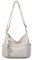 OBC Damen Tasche Shopper Schultertasche Umhängetasche Crossbody Henkeltasche Beuteltasche Crossover Handtasche City Bag Reise Kunst-Leder Beige