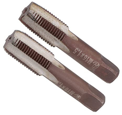 CoCud Filetage Main Tarauds, M16 x 1,5 Filetage, Métrique Alliage Outil Acier Vis Taraudage Cône Fond Taraud - (Applications: pour Machine Filetage Réparation), 1 paire