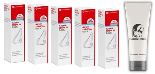 NASENSPRAY 0,05% AL Sparset 5 x 10 ml inkl. einer hochwertigen Handcreme der Rathaus Apotheke