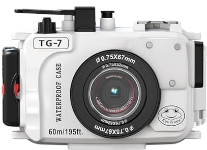 Sea frogs Boîtier étanche pour caméra sous-Marine Om System TG-7 60 m avec Filtre Rouge (TG7-W)