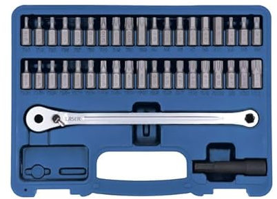 Laser 8770 Low Profile Ratchet & Bit Set 40pc