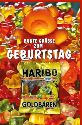 Skorpion Geburtstagskarte Goldbären - Fröhliches Gummibärchen-Design für Kinder & Erwachsene, perfekte Geschenkidee zur Feier - mit Umschlag