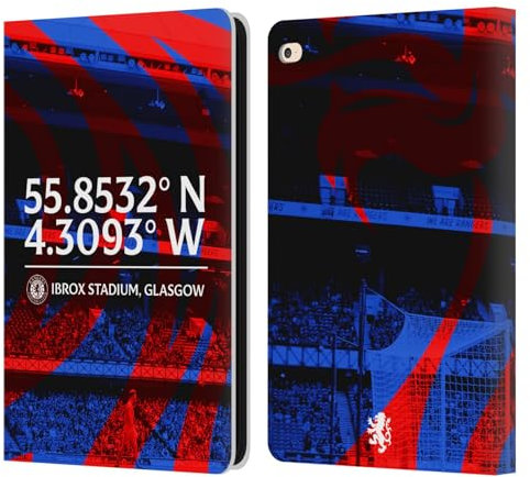 Head Case Designs Licenza Ufficiale Rangers FC Stadio Stemma Custodia Portafoglio in Pelle Compatibile con Apple iPad Air 2 (2014)