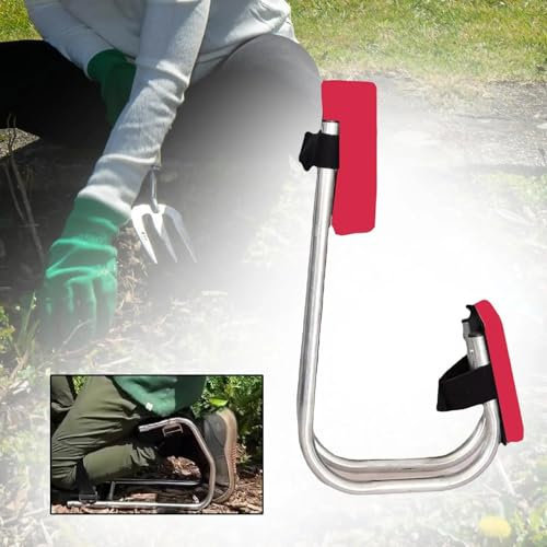 Rusopobe Genouillère de Jardinage Portable-siège de Protection des Genoux pour Le Jardinage-siège à Outils de Jardinier pour protéger Les Genoux(Red)