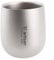 HEBEOT Voyage Tasse en ti Mini tasse isolée à double paroi Tasse de camping en titane àdouble paroi pour café, eau chaude tasse de camping en titane pour camping, pique-nique 6,3 x 7,4 cm