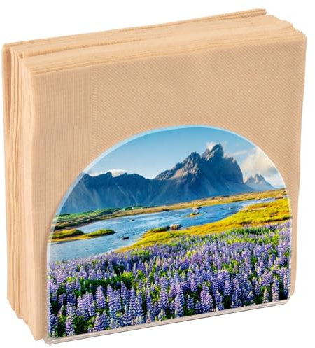 Stokksnes Porte-serviettes en papier acrylique pour table, table à manger, fête, salle de bain