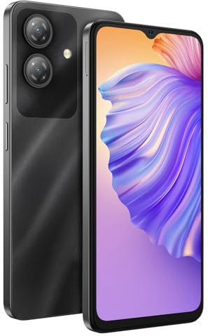 Ulefone Android 14 Smartphone Note 21, 6,56'' HD+ Pantalla Grande, 8GB RAM+128GB ROM, 13MP+8MP, Teléfono Móvil Libre Dual SIM, Batería 5000mAh, Huella Dactilar+Desbloqueo Facial, Negro