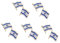 BESPORTBLE 5 Sätze Israel-brosche Party Dekoration Anstecknadel Israel Israel-pin Deutschland Flagge Us-flaggenstift Amerikanische Flagge Judaica Legierung 2 Stück * 5