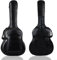 SPORTARC Ergonomisch gestaltete Gitarrentasche aus PU-Leder für 40 - 41 Zoll Modelle, ideal für Musiker, Schwarz