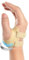 FORTEMOTUS Orthèse de Pouce Droite, Bandage Orthopédique CMC avec Attelle Pouce, Soulagement de Douleur pour l'arthrose et Arthrite de l'articulation en Selle du Pouce(Couleur de Peau, M, 19-23 cm)