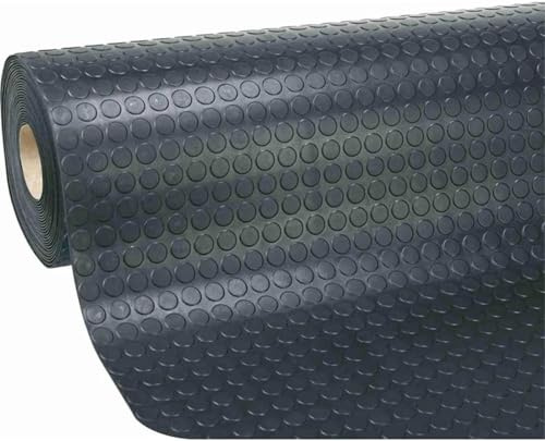 PAVIMENTO IN PVC | BULLONATO | SPESSORE 1MM | ANTISCIVOLO (2X10 ANTRACITE)