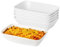 Juego de 6 Platos de Cerámica para Hornear, 400ML Bandejas Horno de Cerámica Rectangulares, Fuente para Horno Pequeña, para Lasañas, Pasteles, Tapas y Más, Apto para Lavavajillas y Horno