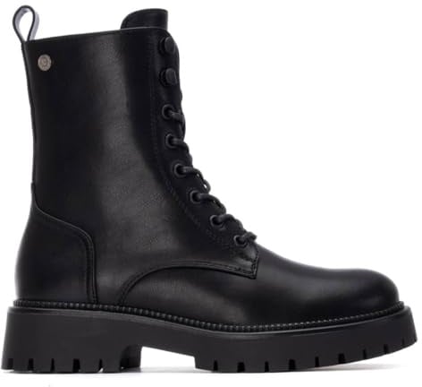 XTI - Botín Mujer Negro - Calzado Cómodo y Versátil - Moda casual - Modelo 14468401 (Talla 39)