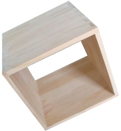 OUNONA Holzkiste Box Mit Offener Vorderseite Für Aufbewahrung Würfelregal Aus Massivholz Für Bastelarbeiten Und Bücher Diy Organizer Für Wohnzimmer Und Schlafzimmer