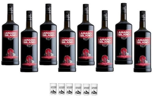 AMARO SILANO 1 LT 8 BOTTIGLIE CON 6 BICCHIERI