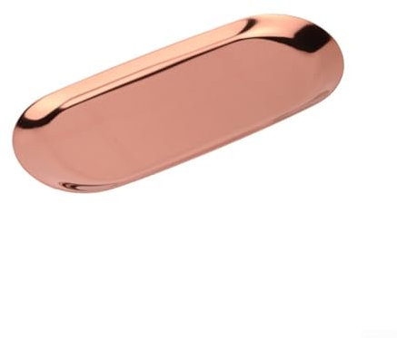Diverse Applications Edelstahl-Tablett für Schmuck, Obst oder dekorative Anwendungen (Roségold)