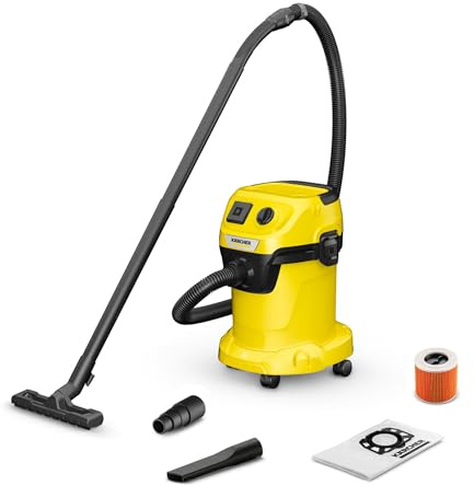 KÄRCHER WD 3 Wet and Dry Vacuum Cleaner, 17 L + Power Socket