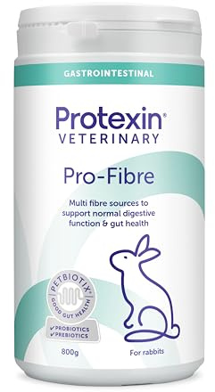 Protexin Veterinary Pro-Fibre for Rabbits – High Fibre Pellets with Probiotics & Prebiotics – Supports Normal Digestive Function & Gut Health – Dandelion Flavour – 800g