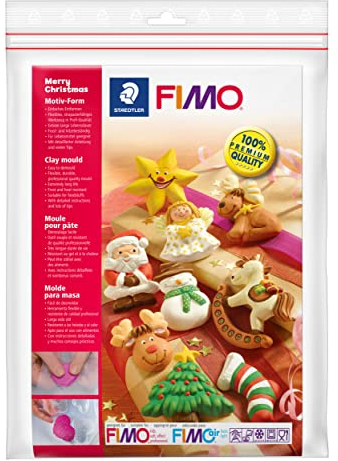 STAEDTLER 8742 12 - Motiv-Form Fröhliche Weihnachten Fimo Accessoires