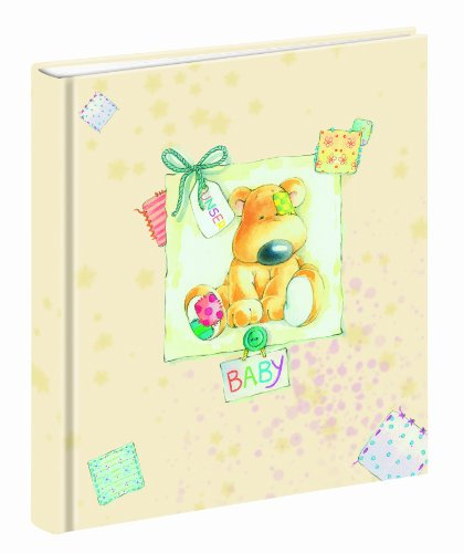 Pagna 11067-15 Fotoalbum 210 x 250 mm Babyalbum, 40 Seiten, Motivdruck laminiert Motiv: Patchwork Bär