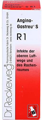Dr.Reckeweg Angina-Gastreu S R1 Mischung bei Infekten der oberen Luftwege und des Rachenraumes, 22 ml Mischung