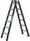 ZARGES | Schwerlast-Stehleiter | beidseitig begehbar | 2 x 6 Sprossen