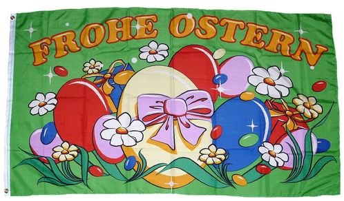 Flagge/Fahne Frohe Ostern Eiernest 60 x 90 cm